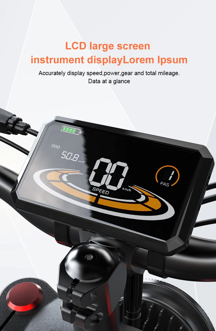 PXID 2022 Electric Bicycle Adult 2 Wheel 24*4 Inches Electronic Bike with 3 Modes Full Suspension E Commute Bike for Wholesale