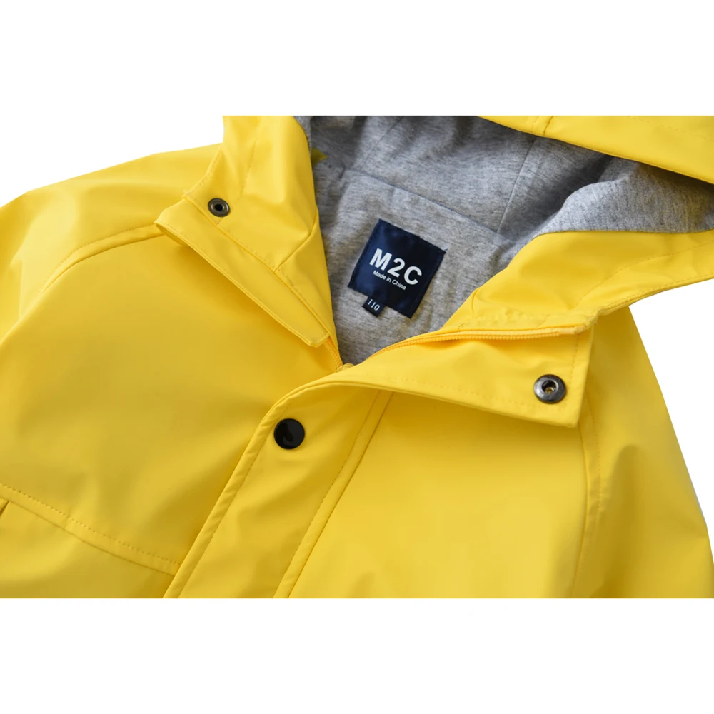 Girls Waterproof Hooded Jackets Cotton Lined Rain Jackets Children Outwear Jacket Raincoat Manufacturer