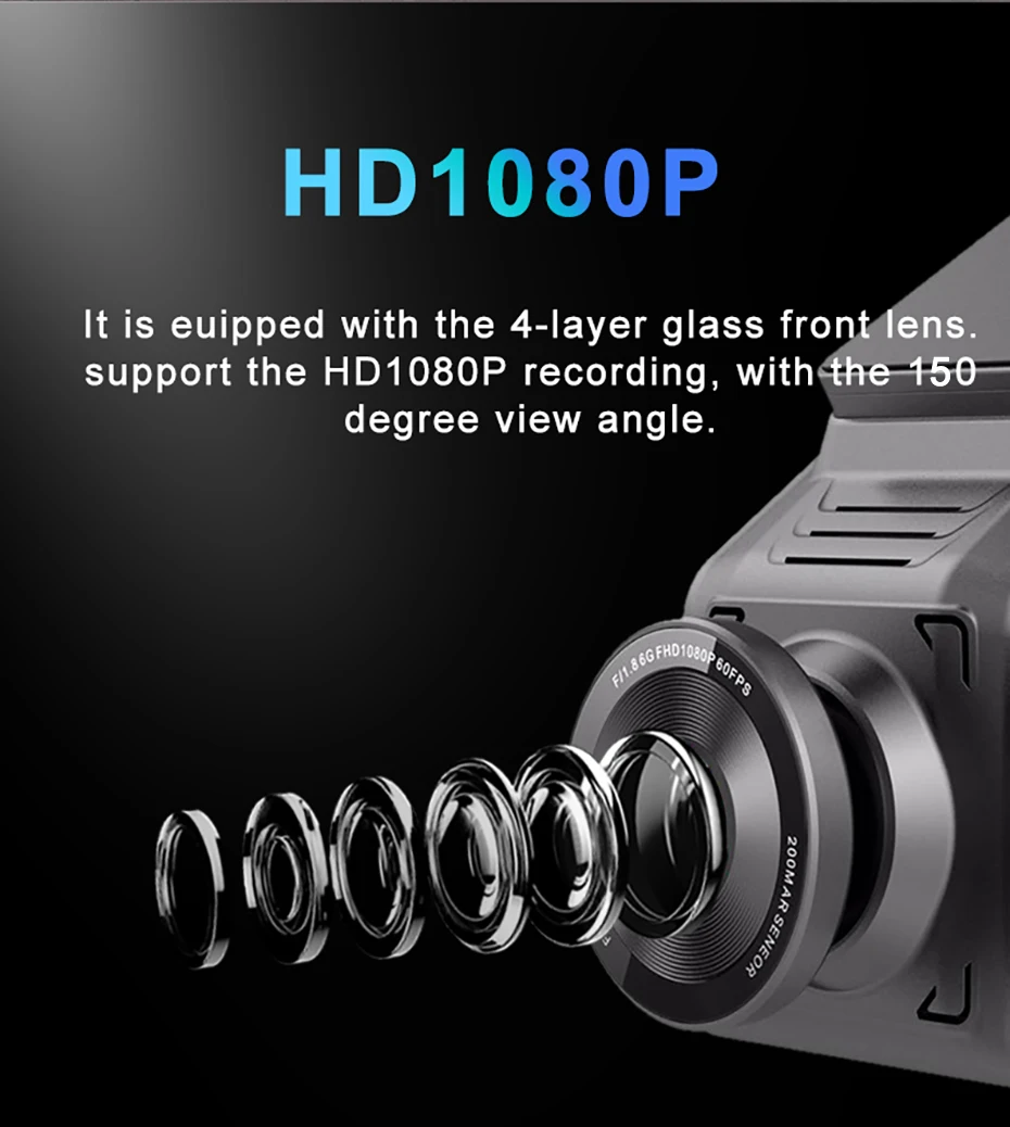 Лидер продаж 4G Full HD 1080P Автомобильный видеорегистратор 2 0 дюймов Мини Wi-Fi камера с дистанционным монитором GPS слежения и 24H парковочный монитор