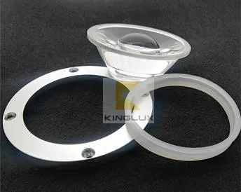 85mm LED flashlight torch narrow angle optical led tir Glass reflector KL-D85-30-2RC