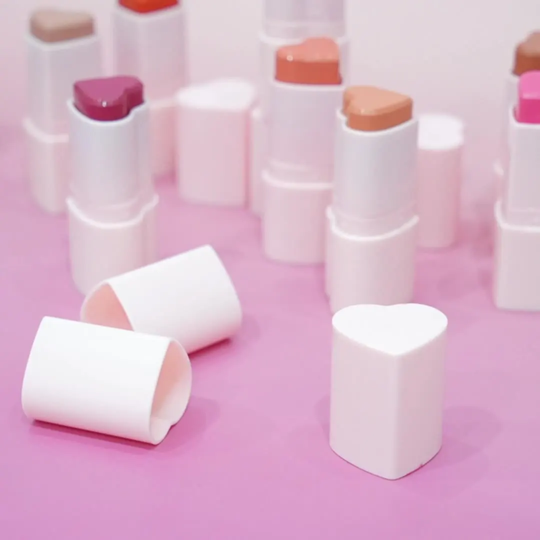 No Logo High Pigment Long Lasting Vegan Cheek Peach Pink Blusher Multi-Stick Blush