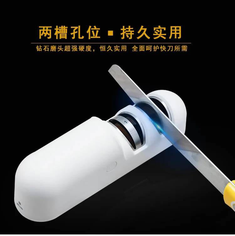 New Design Electric Knife Sharpener 2 Stages for Helps Repair Restore Polish Knife with usb