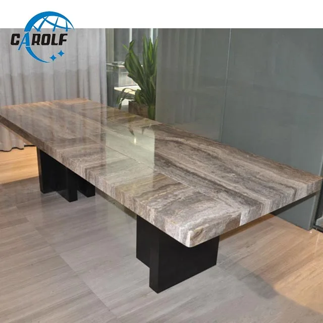 Dining Room Furniture 10 People Dining Table With Large Marble Top