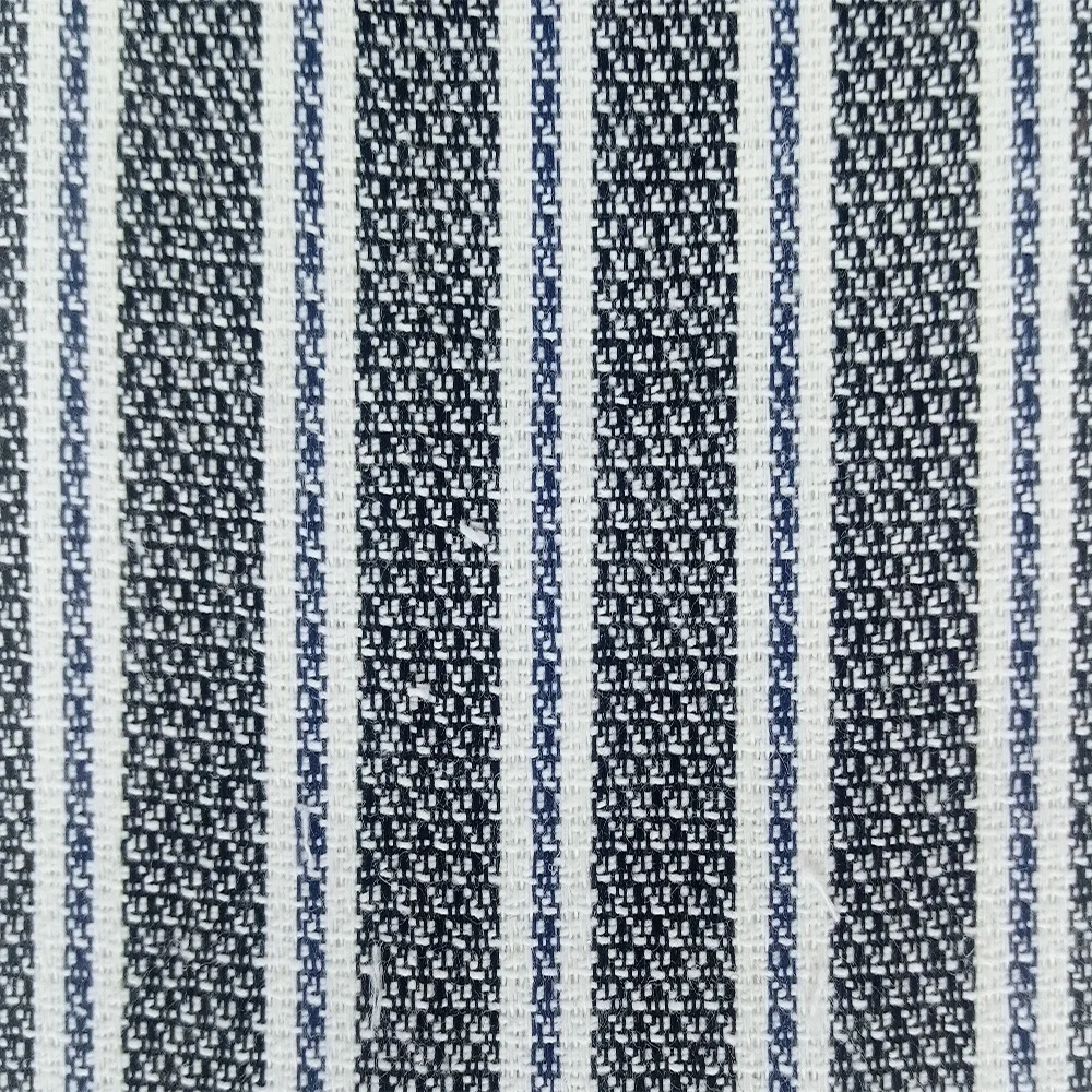 2024 Linen Crinkle Yarn-dyed fabrics with five style of color options for winterwear garments