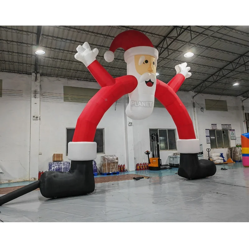Hot Sale Christmas Decoration Giant Inflatable Santa Claus Gate Inflatable Christmas Archway Inflatable Santa Arch