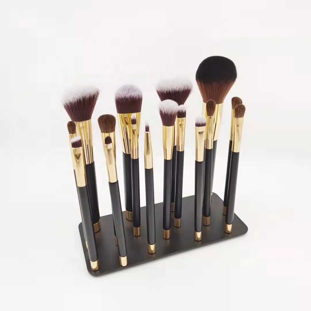 new fashion DIY Makeup Brush Set 11 pcs Professional cosmetic Brushes promotional shining gold women cosmetic tool