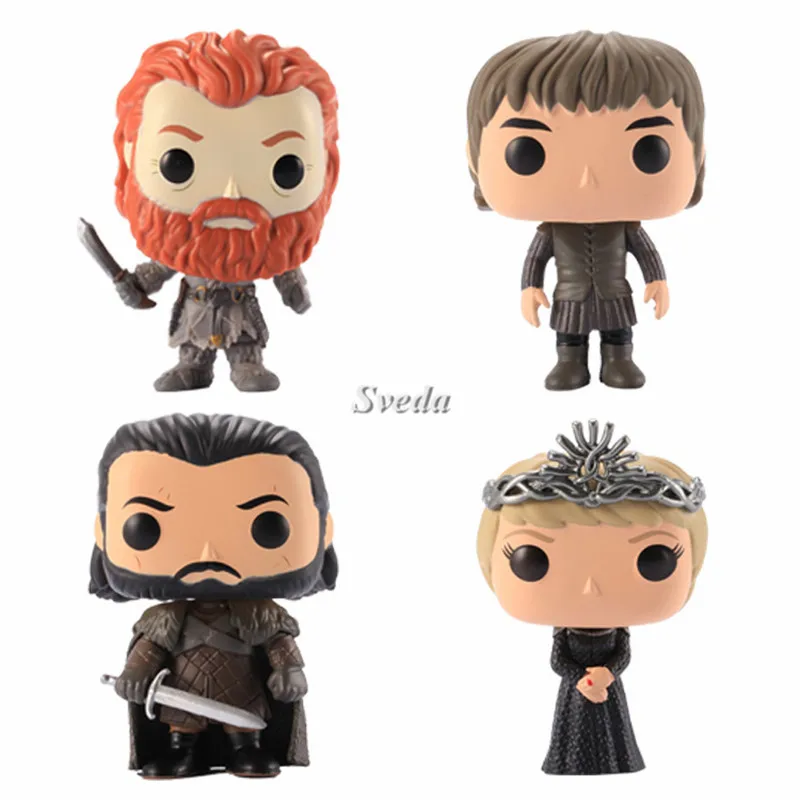 Wholesale Funk POP Game f Thrones PVC Action figure #51 Cersei Lannister #49 JON SNOW Vinyl Figure Collection Model Toy