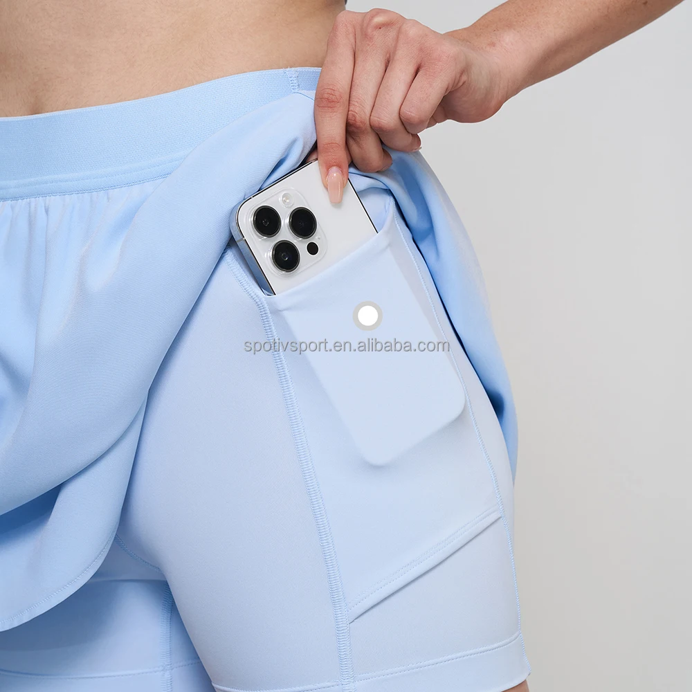 Women 2 Pcs Golf Sports Fitness Tennis Clothings Short Dress Pickleball Tennis Wear Fitness Pickleball Shirt Skirts Sets