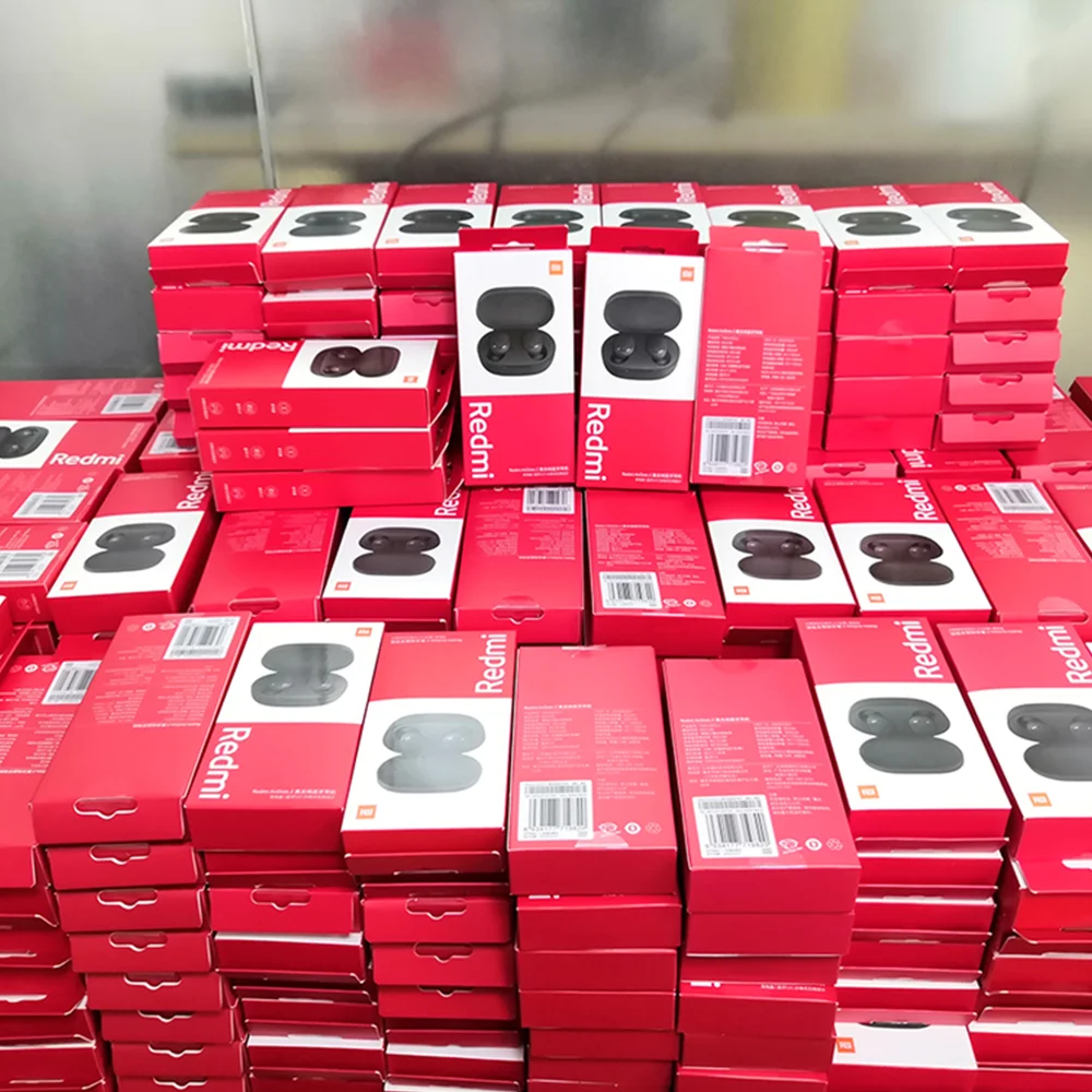 Airdots 2 Earbuds Red Mi Headphones Mi True Wireless Earphone Airdots S Tws Headset Airdot Earbuds Basic 2 for Redmi Xiaomi