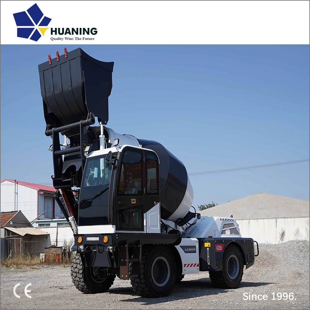 3.5m3 self loading concrete mixer truck for sale