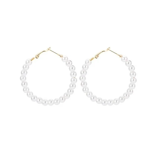 
statement custom freshwater pearl jewelry natural real pearl cross drop earrings 