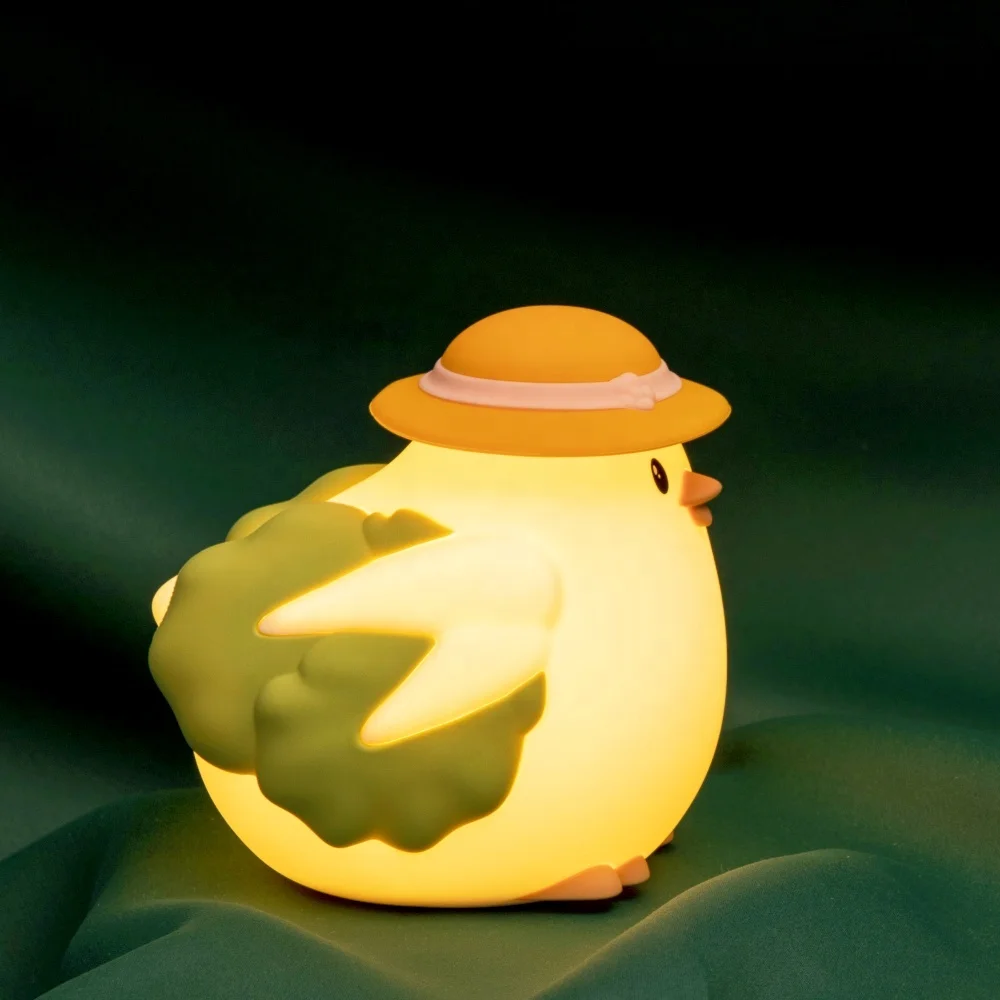 Creative Animal-Shaped LED Night Light for Bedroom and Hotel Tap Light with Warm White Color Battery Operated 5V Input