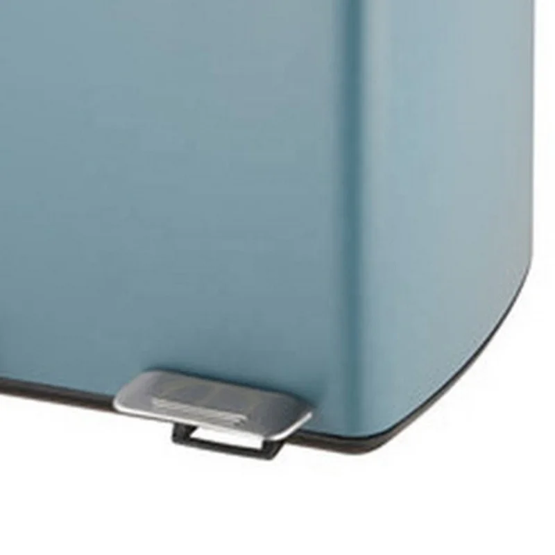 Waste Paper Bin Dust Powder Container Self Sealing Stainless Home Product E asy Hold Behind Recycling Trash Can