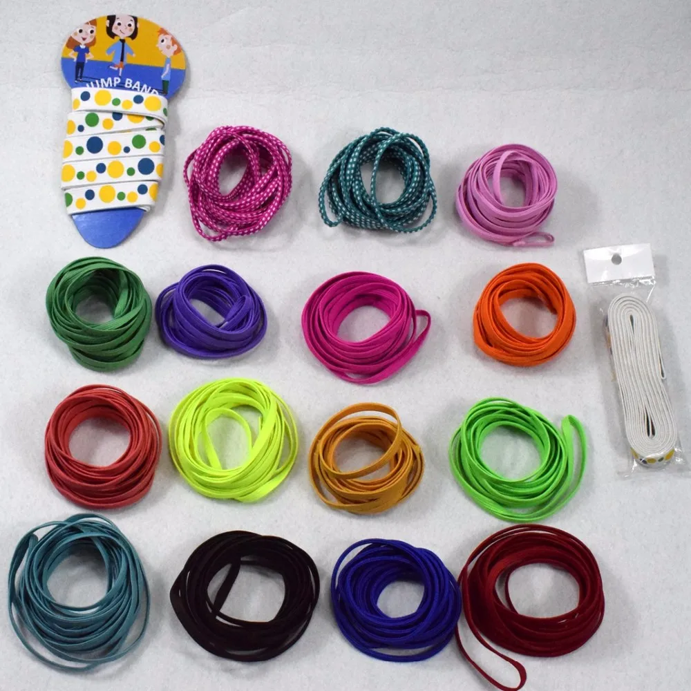 Factory Price Flat Round  Polyester High Elastic Chinese Jump Rope