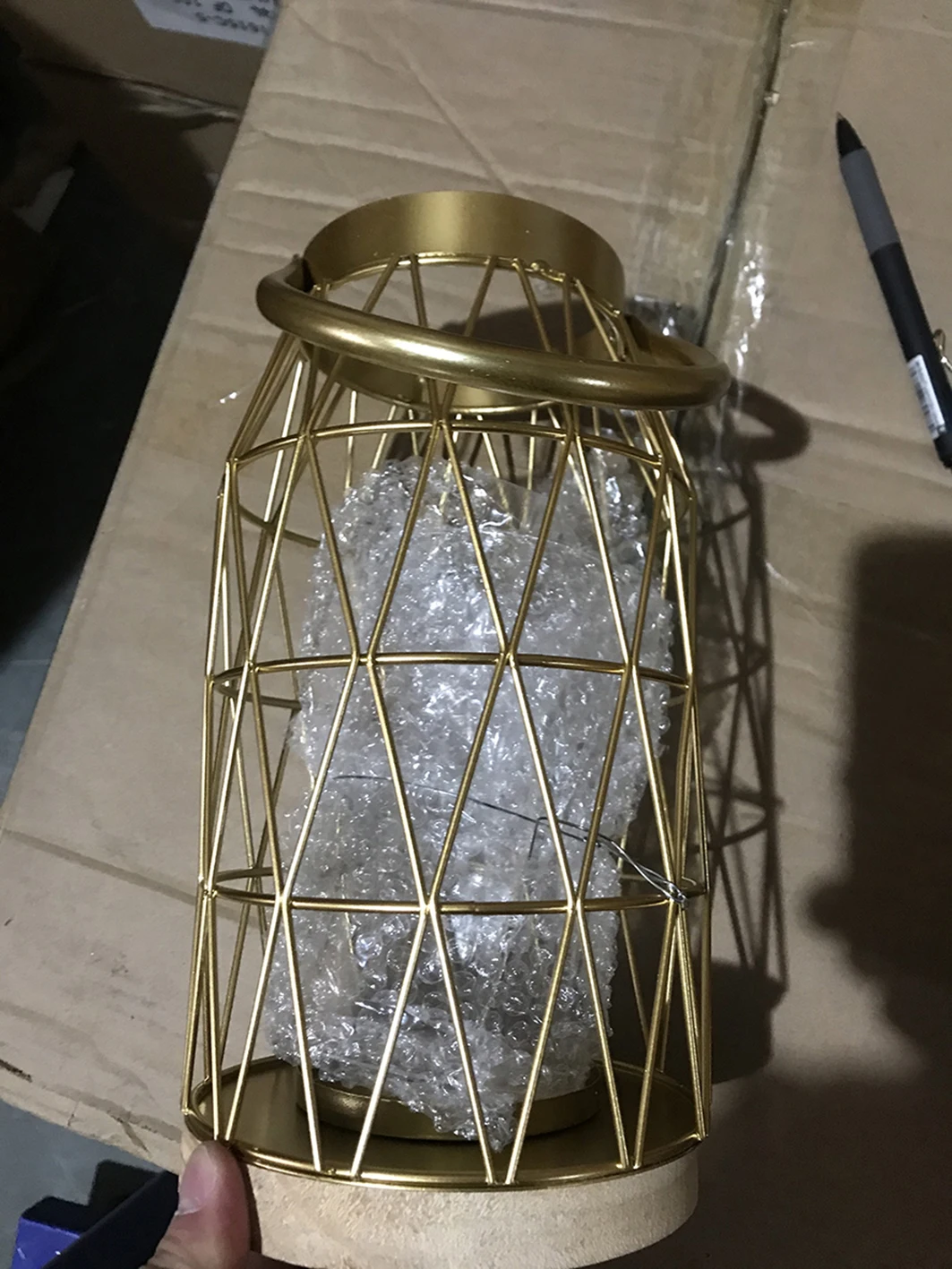 High Quality  Northern europe modern design wedding  gold candle holder  geometric metal candle holder  decorative candle holder