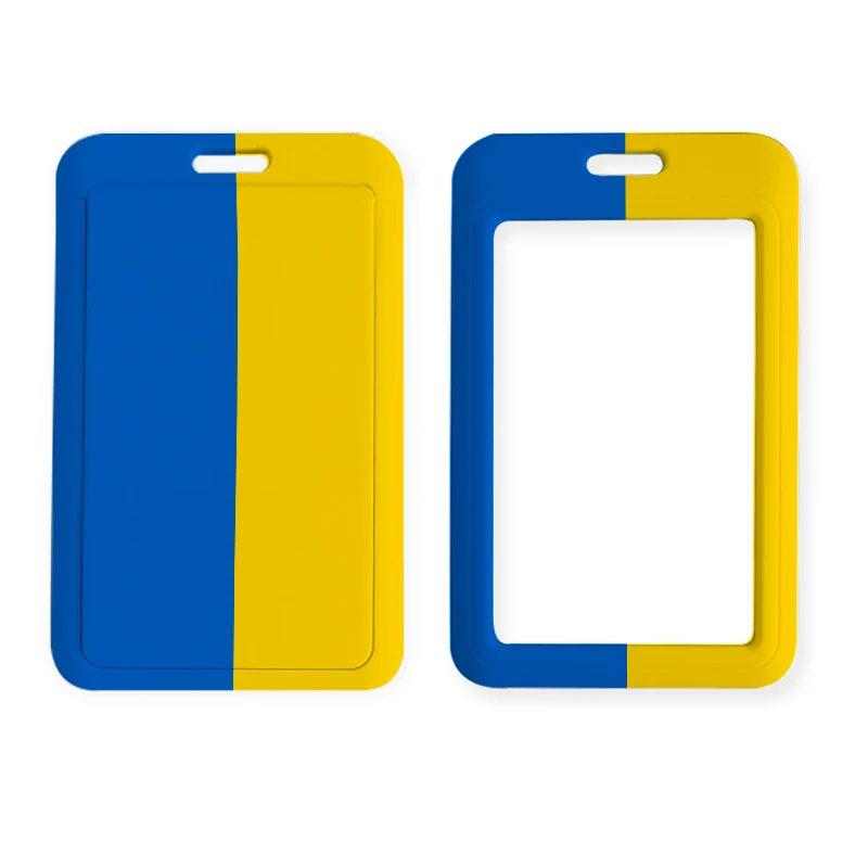 CTZD Custom Design ABS Plastic ID Badge Case Card Holder Sublimation Cover Print Sleeve Office Holder