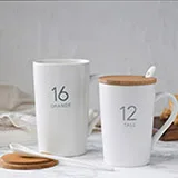 Cheap Price  White Black 12 Constellations Gold Pattern Ceramic Coffee Mug With Lid Spoon And Gold Handle For Souvenir.jpg