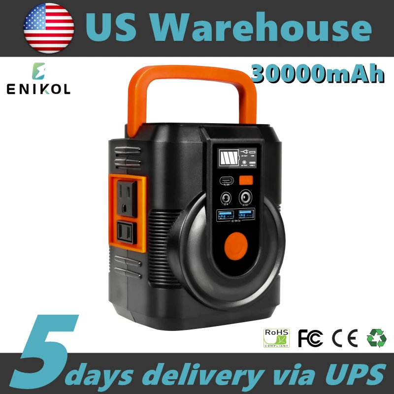 Factory Direct Portable Battery Outdoor 110v 220v Generator 100w for Camping Solar Power Station