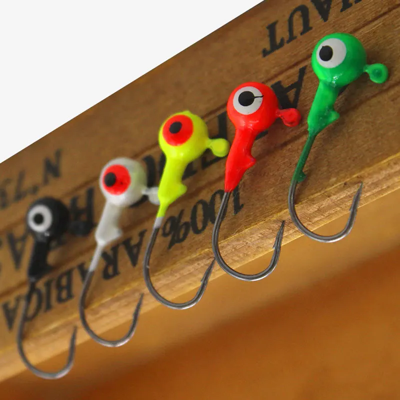 Factory custom painted 1g -7g tungsten jighead hooks unpainted saltwater fishing jigging hook