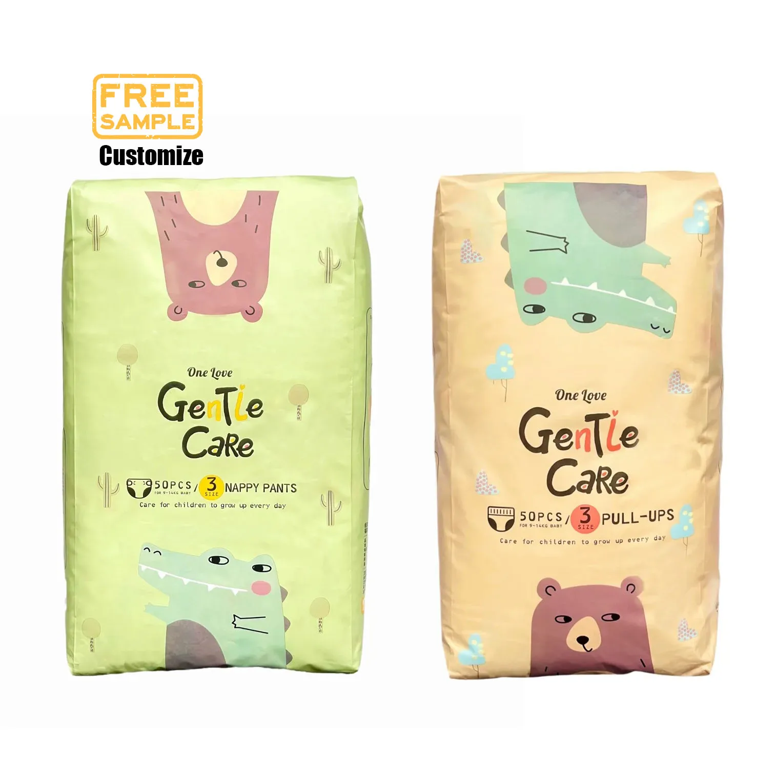 FREE SAMPLE Diaper Babi Pempers Baby Diapers Wholesale Diapers Cotton Disposable Custom Printed Couch 3D Soft Breathable