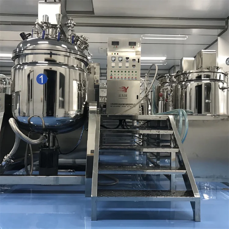 Factory direct sale oem customization wholesale cosmetic cream vacuum emulsifying mixer emulsifier mixer machine
