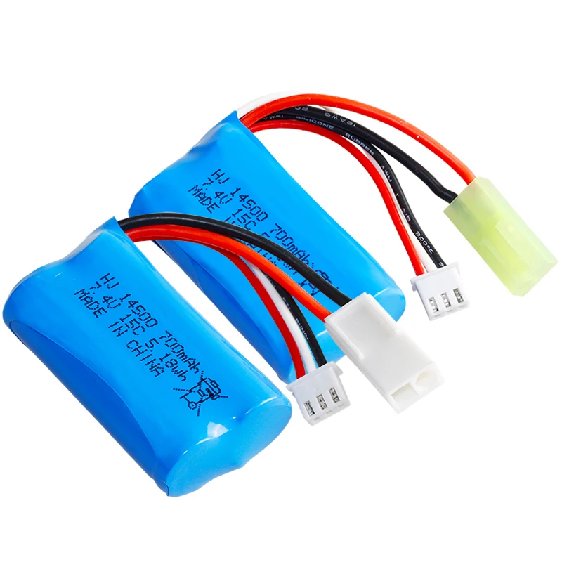 Заводская 7 4 V 700mAh 15C 14500 цилиндрические литиевые батареи rc вертолет детские игрушки самолет литиевая батарея автомобиля