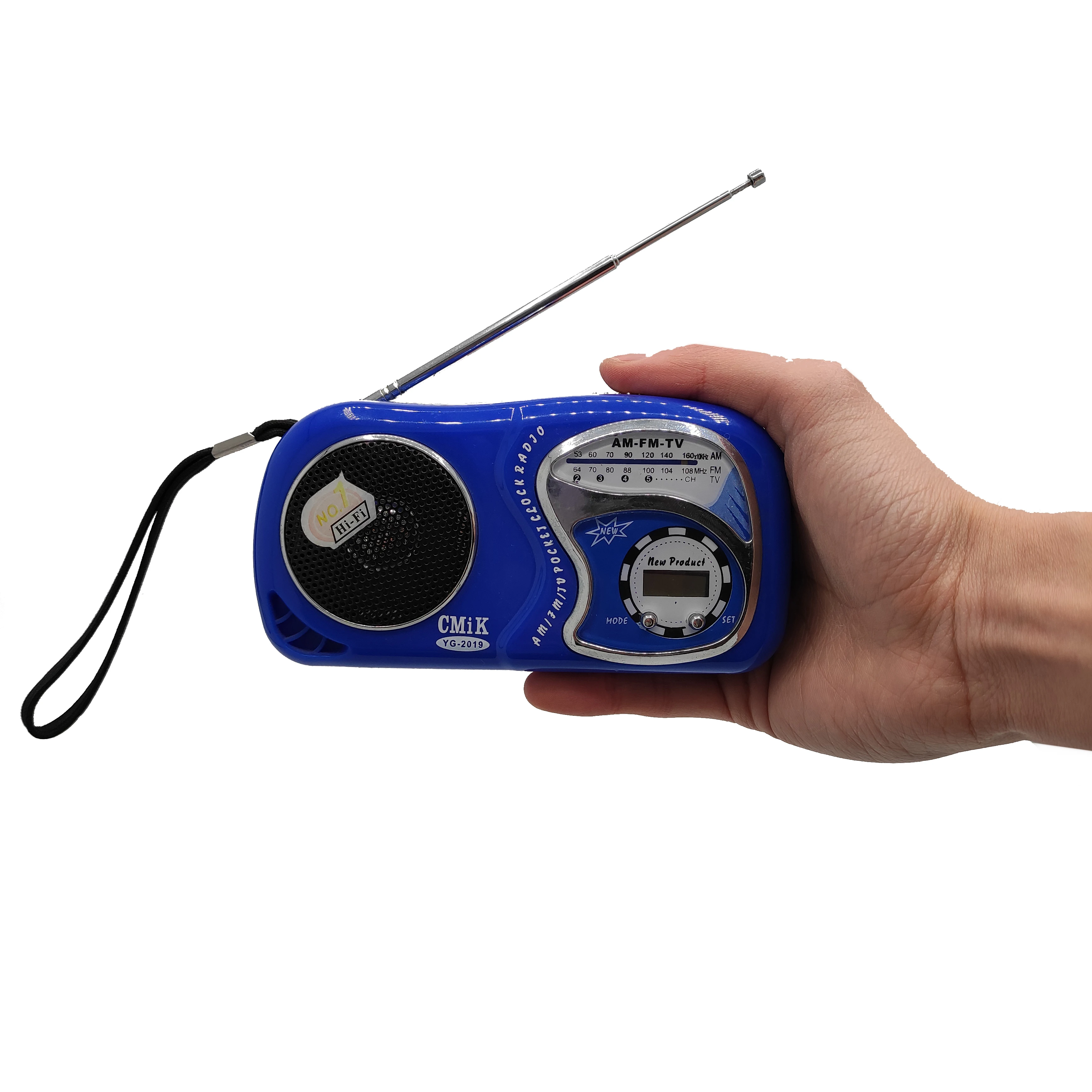 cmik yg-2019 oem new arrival china cheap antiguo radyo tv mini pocket am fm clock home mp3 portable radio