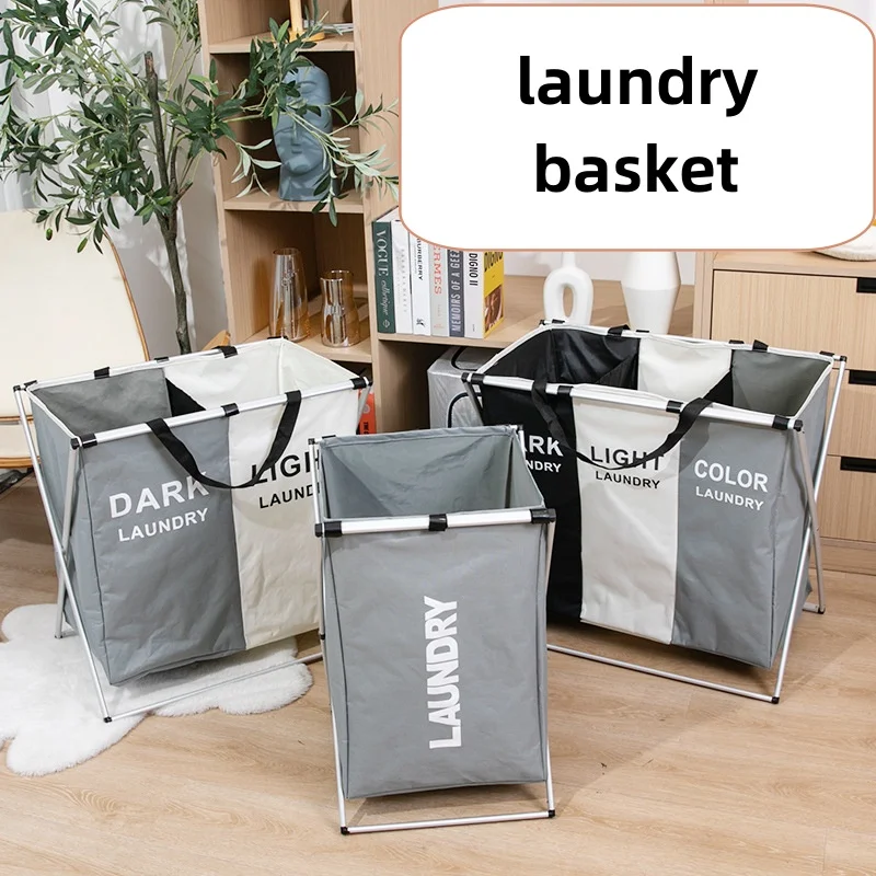 Household large laundry basket foldable clothes storage boxes laundry hamper storage laundry basket with handle