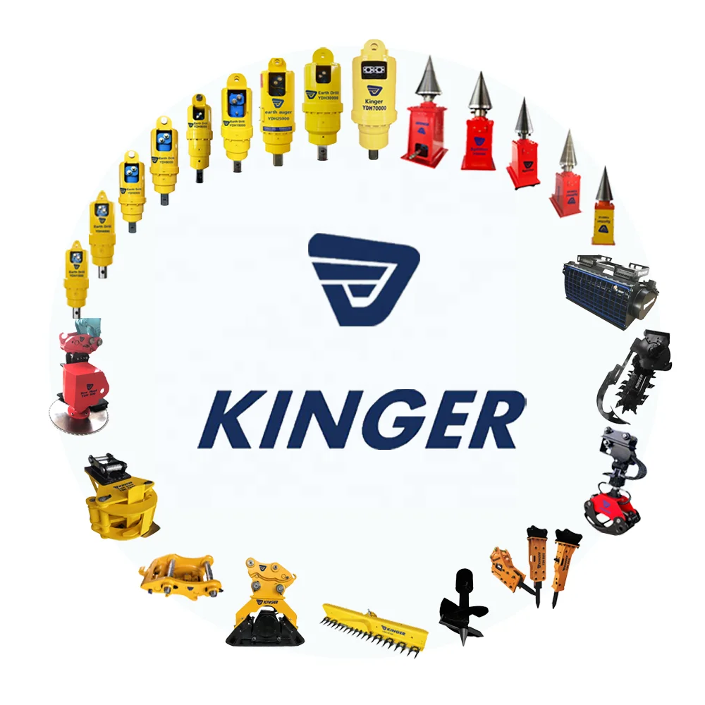 KINGER High Quality Earth Drill Auger Drill Hole Digger for mini excavator