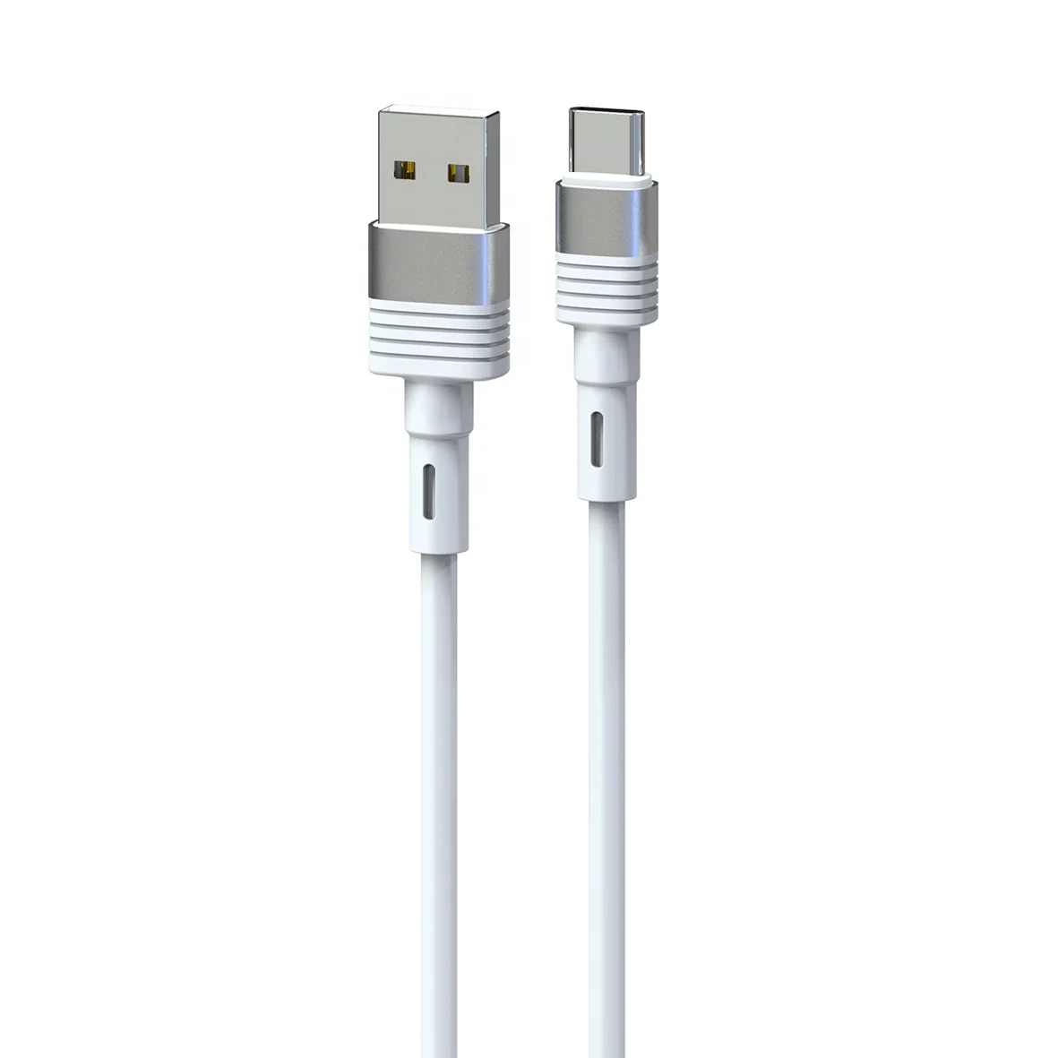 
2020 Newest Hot Selling 3 in 1 Strong Magnetic 180 degree rotatable LED Type C cable with 1m 2A Fast Charging Data USB C cable 