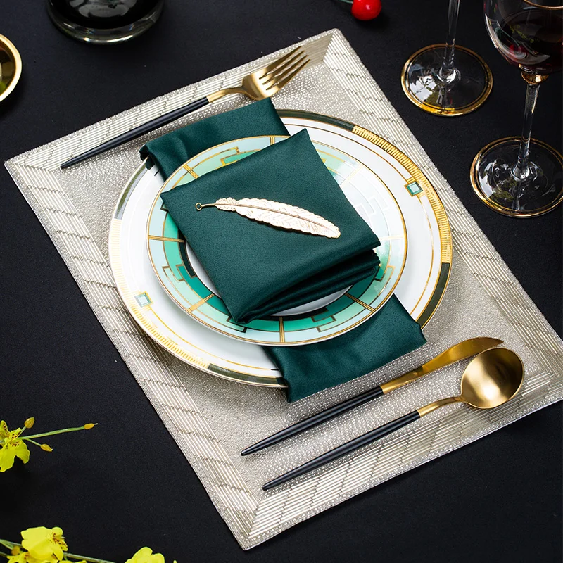 Nordic Dinner Set Wholesale Handmade Fine Bone China Wedding Plate Green Luxury Plate Set Tableware
