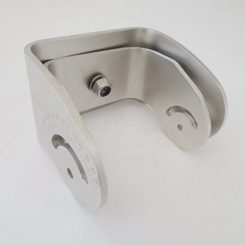 OEM custom sheet metal punching bending welding powder coating parts elevator guide rail adjustable bracket