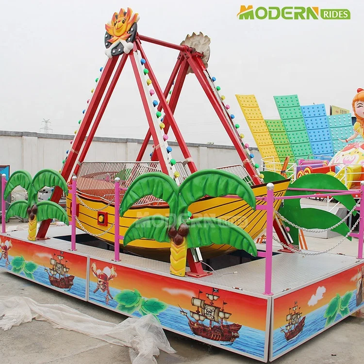 Interesting mini pirate ship theme park kids playground amusement rides swing viking boat for sale