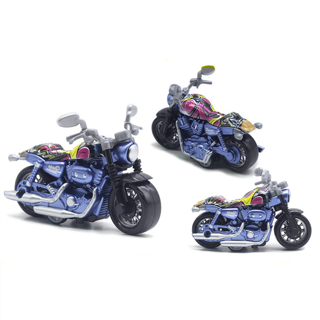 New Style Diecast 1:36 New Pull Back Motorcycle Toys Different Kind Alloy Diecast Motorbike Friction Toys