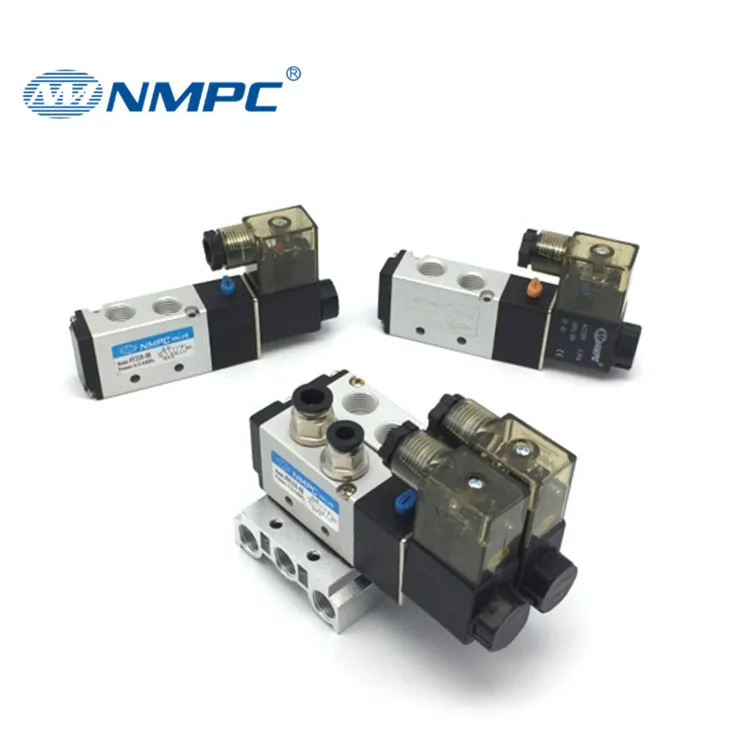 China Factory Best 4V110 4V210 2/5 Way Single Control Plate Type 4V Series Pneumatic Control Valve-Solenoid Valve