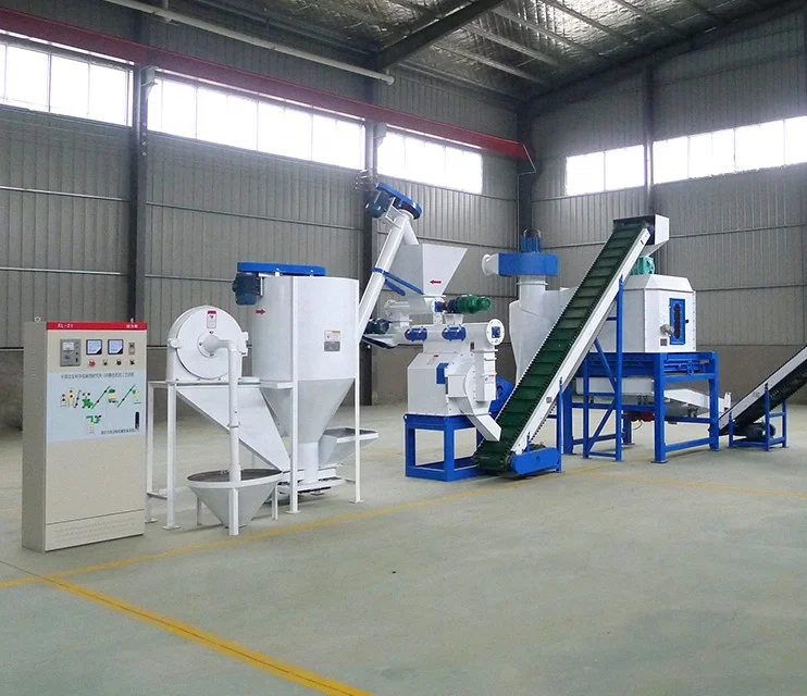 500-2000kg/h livestock and poultry feed pellet production line