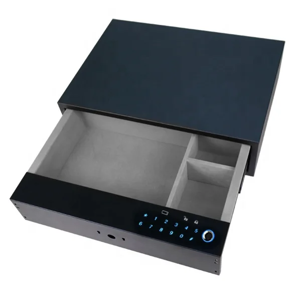 luxury smart jewelry box for money  manufacturer reasonable price digital lock hidden in furniture front opening drawer safe