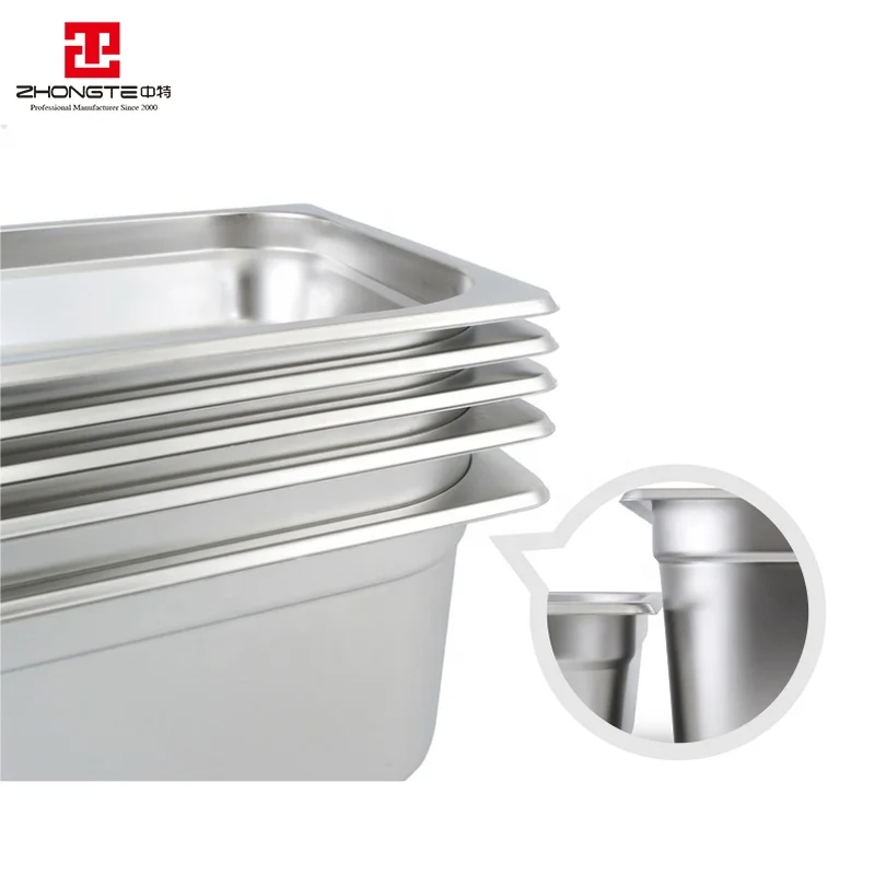Кухонное оборудование для ресторана, набор пищевых контейнеров, сковорода GN из нержавеющей стали