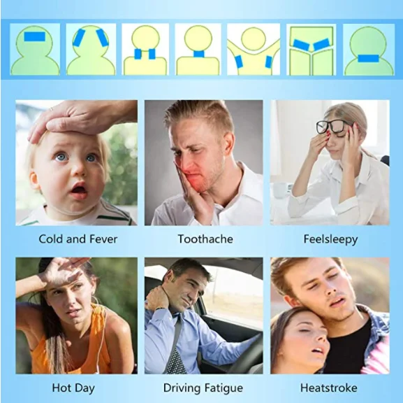 2023 Best Selling Baby Adult Fever Cooling Pads Plaster Fast Antipyretic Fever Reducing Gel medical Patch