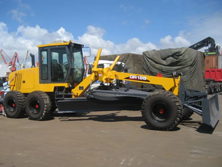Hot selling model of motor grader GR180 with 15.4 operating weight 142kw import top brand engine