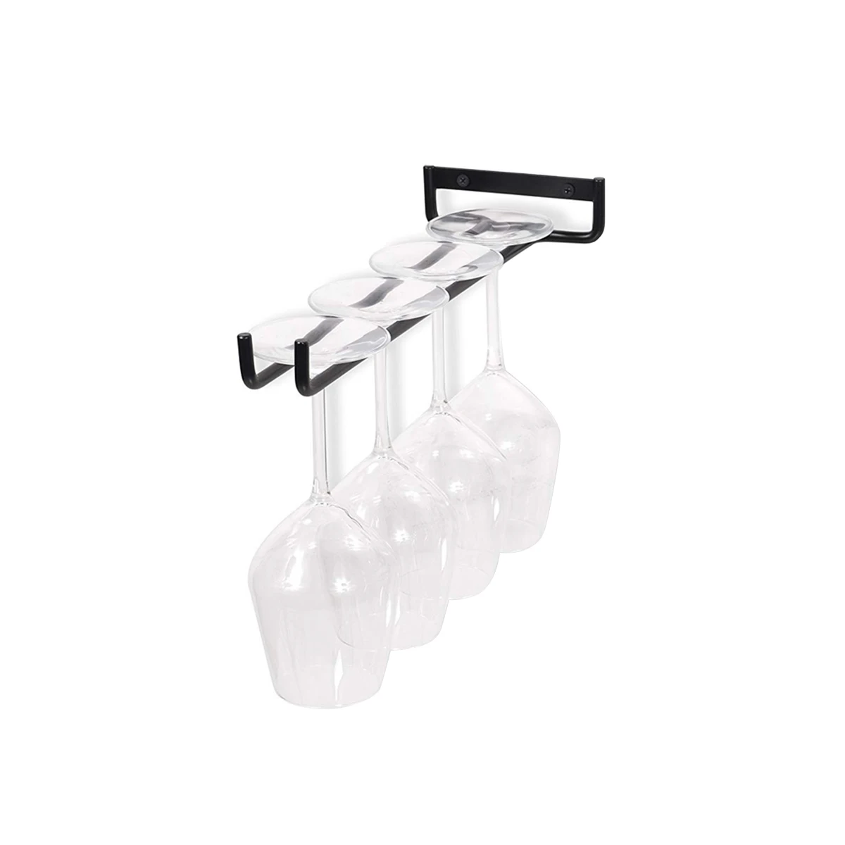Kitchen Wine Glass Holder Cup Holder Hanger Goblet Shelf Locker Bar Iron Wall Mount Wine Glass Hanging Holder Goblet Rack