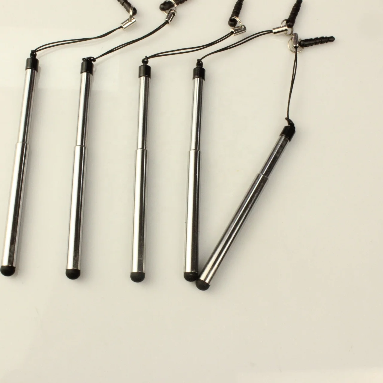 Copper tube telescopic rod stylus telescopic pendant mobile phone dust plug