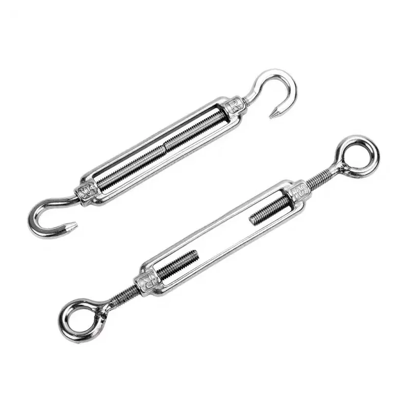 High quality shade sail accessories hook M4 M5 M6 M8 turnbuckle 304 stainless steel turnbuckle