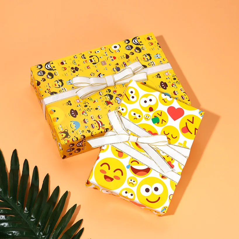 Gift paper box CMYK package book paper Foreign trade flower wrapping paper factory direct sales