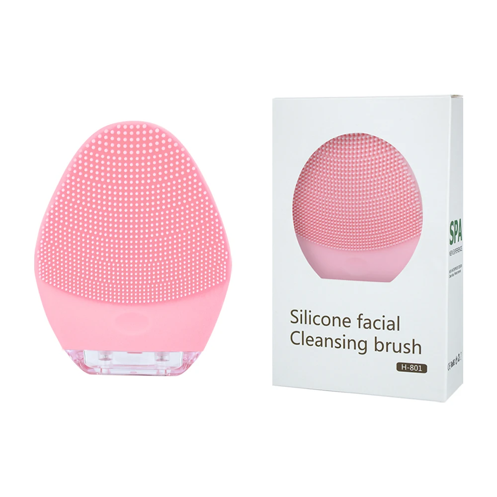 Coren Electric Facial Cleansing Brush Silicone Facial Cleaning Brush Face Brush for Pore Cleaner Heating IPX 7 Waterproof IP6