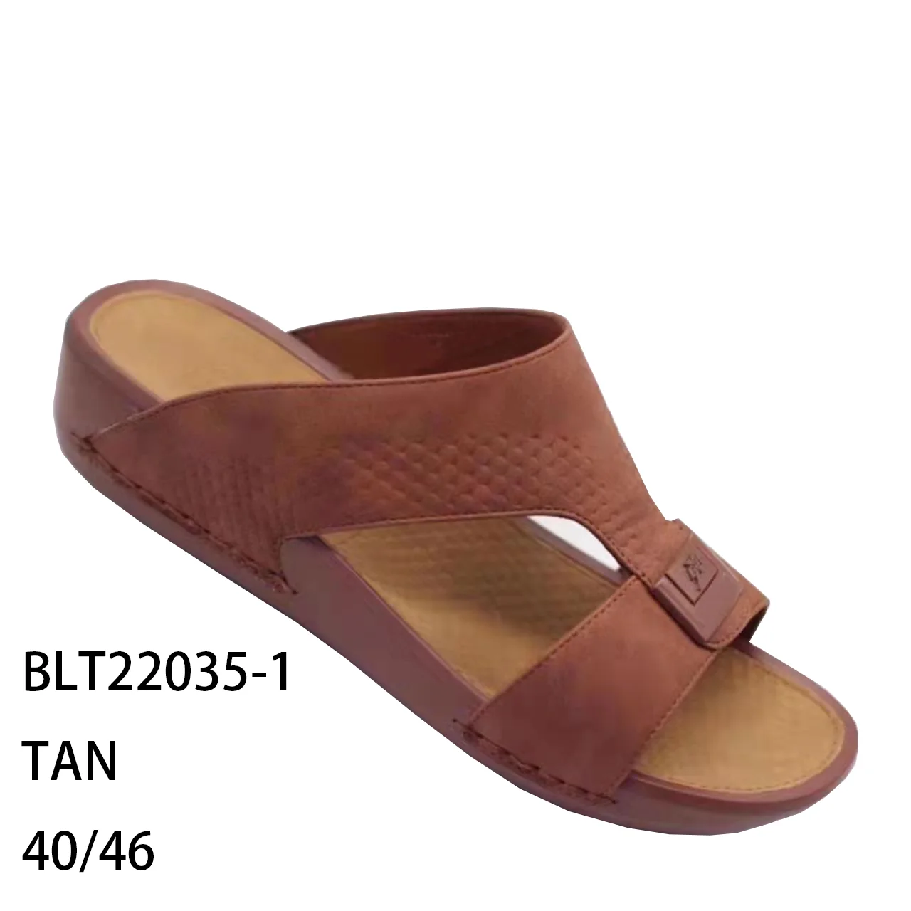 Men PU Arabic Sandals 2022  summer PU sandals for men arab style emirati sandals slippers