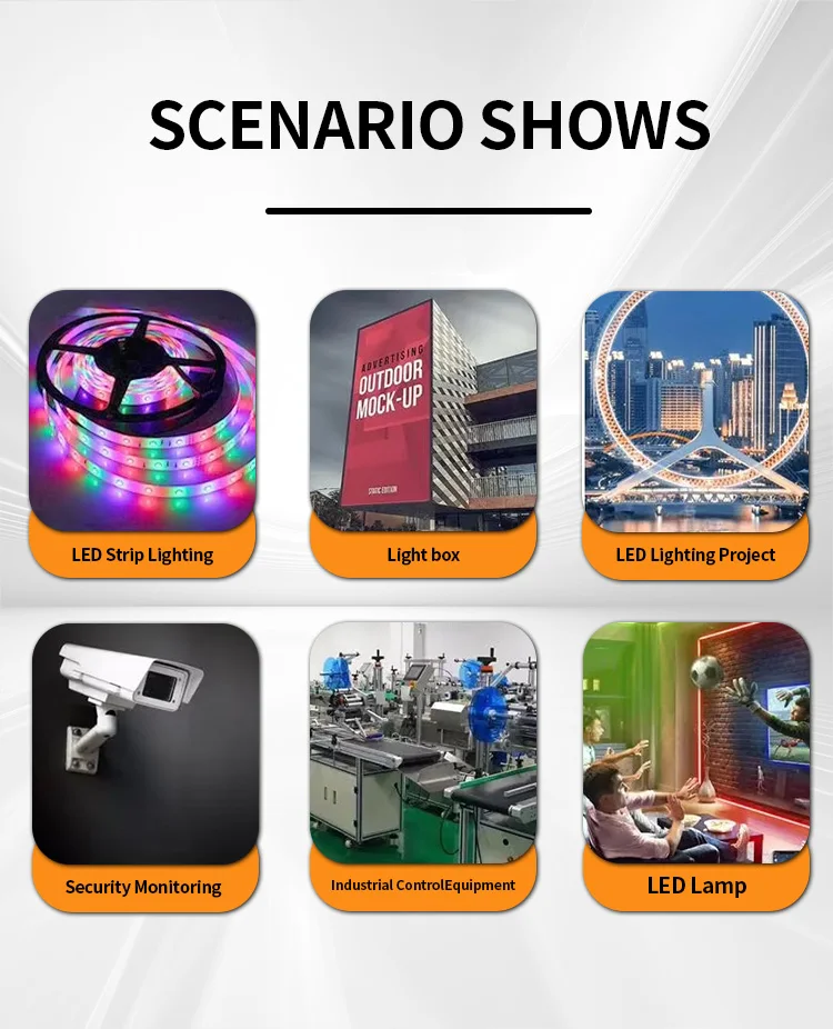 LED driver power supplies 12v 60w 100w 200w 300w 400wAc Dc Switch power supply Single Output Industrial power supply