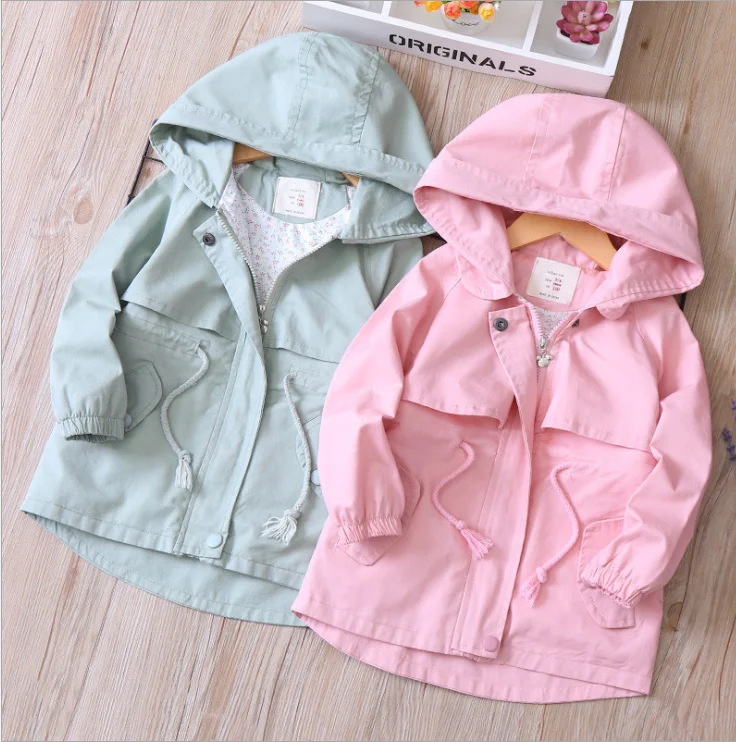 
Baby Girls Coat Autumn New style hooded children coat kids clothing 