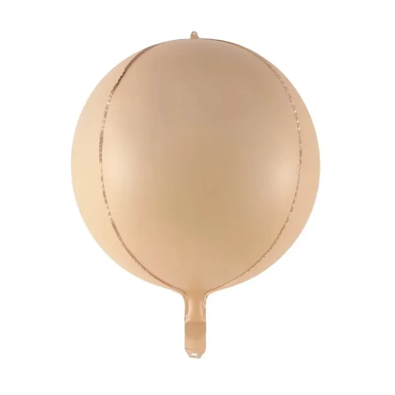 Hot sale  22 inch 4D round Ball Chocolate caramel cream white  4D globos foil helium balloon for wedding /party decoration