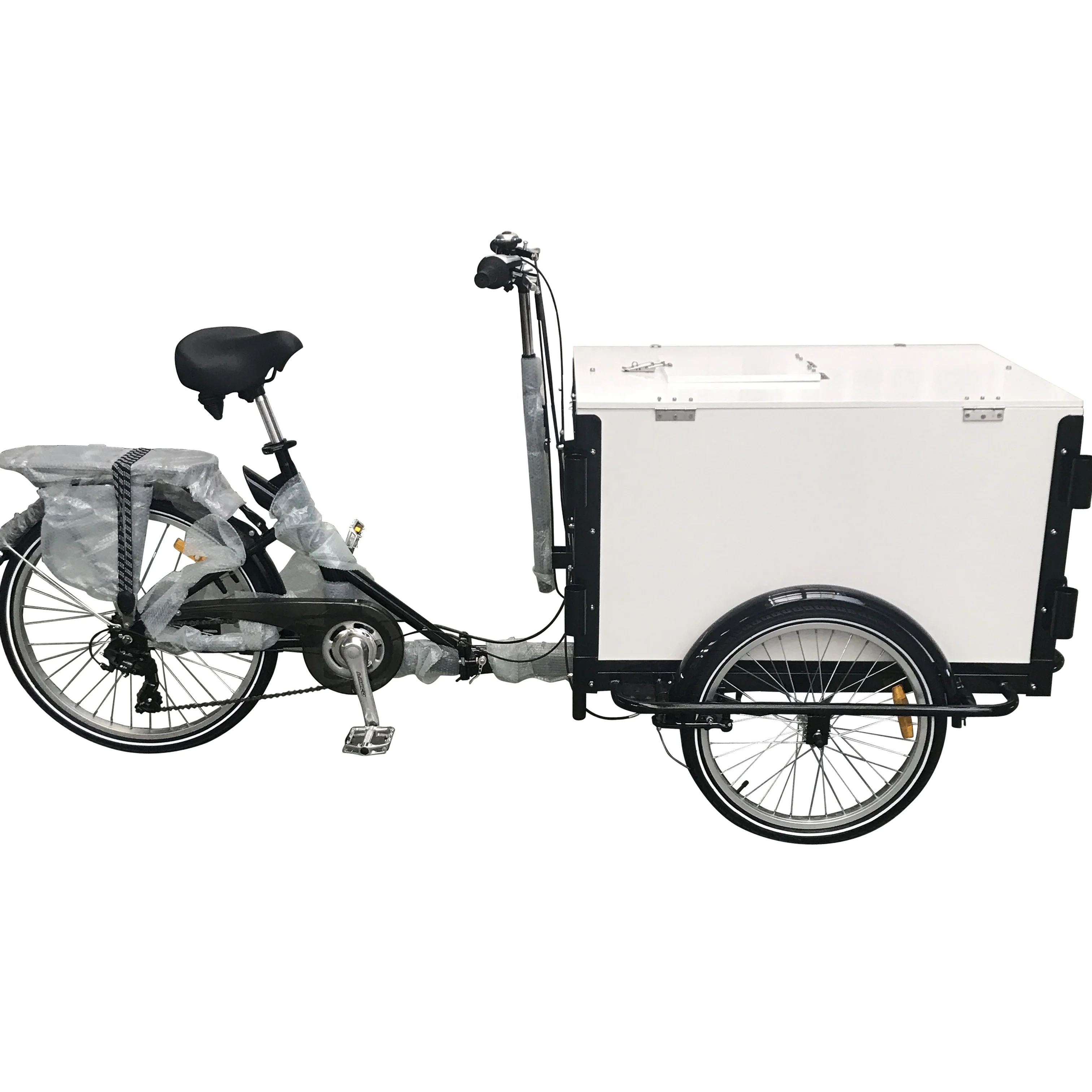 Cargo bike/transport bike front box with upper cover 7 speed gears